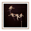 Verve Art The Beatles Rehearse by Getty Images - 24X24 Rustic Walnut