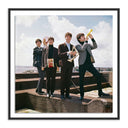 Iconic Beatles Portrait by Getty Images - 48X48 Black Maple