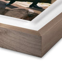 Iconic Beatles Portrait by Getty Images - 32X32 Rustic Walnut