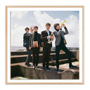 Iconic Beatles Portrait by Getty Images - 40X40 White Oak