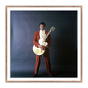 Aether Chuck Berry Portrait Session by Getty Images - 32X32 Rustic Walnut