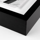 Unique Woman Sunbathing With Chimpanzee by Getty Images - 36X48 Black Maple