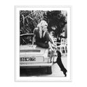 Artistry Luxe Brigitte Bardot With Dashchund by Getty Images - 36X48 White Maple