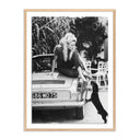 Artistry Luxe Brigitte Bardot With Dashchund by Getty Images - 24X32 White Oak