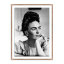 LuxeArt Frida Kahlo by Getty Images - 24X32 Rustic Walnut