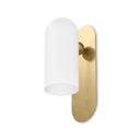 Verity Odyssey Sconce - Medium Burnished Brass Opal Matte Glass