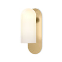 Verity Odyssey Sconce - Medium Burnished Brass Opal Matte Glass