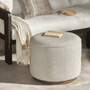 Aria Outdoor Ottoman - Ramiro Ecru