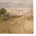 Luxe Artistry Blue Splendor by Aileen Fitzgerald - 60X40 White Oak Framed Paper