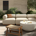 Luxe Haven Lenox Outdoor 3-Piece Sectional - Alessi Linen 3 Piece