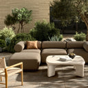 Luxe Haven Lenox Outdoor 3-Piece Sectional - Alessi Fawn W Ottoman
