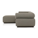 Luxe Haven Lenox Outdoor 3-Piece Sectional - Alessi Fawn W Ottoman