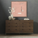 Luxe Artistry The Love Within No 1 by Allison Rohland - 40X40 Rustic Walnut