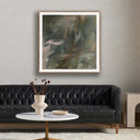 Aetherial Last Night The Rain Spoke To Me by Allison Rohland - 40X40 Rustic Walnut