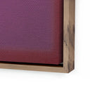 Canvas Violet Composition Violet by Charles Stuart - 36X48 Rustic Walnut