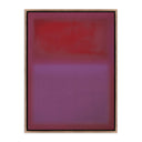 Canvas Violet Composition Violet by Charles Stuart - 36X48 Rustic Walnut