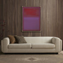 Canvas Violet Composition Violet by Charles Stuart - 30X40 Rustic Walnut