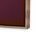 Aria Composition Burgundy by Charles Stuart - 30X40 Rustic Walnut