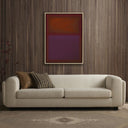 Aria Composition Burgundy by Charles Stuart - 30X40 White Oak