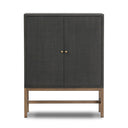 Verity Fiona Bar Cabinet - Black Raffia