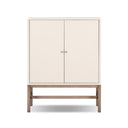 Verity Fiona Bar Cabinet - Ivory Painted Raffia