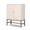 Verity Fiona Bar Cabinet - Ivory Painted Raffia