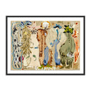 Celestial Artistry Blue Eyed Snake Woman by Caroline Pinney - 32X24 Black Maple