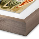 Celestial Artistry Blue Eyed Snake Woman by Caroline Pinney - 32X24 Rustic Walnut