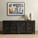 Timeless Boy With The Blues II by Caroline Pinney - 40X30 Black Maple