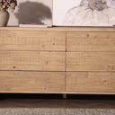 Verity Perot 6 Drawer Dresser - Light Blonde Pine