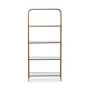 Astra Swinton Bookcase - Hammered Aged Brass 82