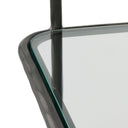 Novara Swinton Bookcase - Hammered Gunmetal 82