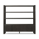 Lumina Orwin Wide Bookshelf - Smoked Black Oak