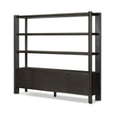 Lumina Orwin Wide Bookshelf - Smoked Black Oak
