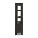 Lumina Orwin Wide Bookshelf - Smoked Black Oak