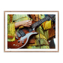LuxeArt Tams Guitar by Ella Virginia West - 40X30 Rustic Walnut