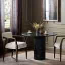 Aviora Oranda Round Dining Table 42 - Black Marble