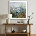 Aria Grasshopper Pass by Lesley Frenz - 40X40 Rustic Walnut