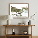 Artistry Luxe Copper Stream II by Lesley Frenz - 40X30 Rustic Walnut