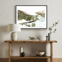 Artistry Luxe Copper Stream II by Lesley Frenz - 40X30 Black Maple