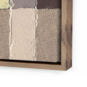 Luxe Artistry Textile 1 by Raoul Morren - 24X32 Rustic Walnut Floater