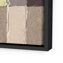 Luxe Artistry Textile 1 by Raoul Morren - 36X48 Black Maple Floater