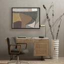 Artistry Luxe Textile 4 by Raoul Morren - 30X40 Black Maple Floater