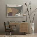 Artistry Luxe Textile 4 by Raoul Morren - 30X40 White Maple Floater