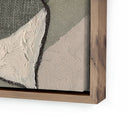 Artistry Luxe Textile 4 by Raoul Morren - 18X24 Rustic Walnut Floater