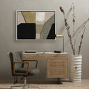 Veridian Textile 5 by Raoul Morren - 30X40 White Maple Floater