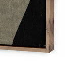 Veridian Textile 5 by Raoul Morren - 36X48 Rustic Walnut Floater