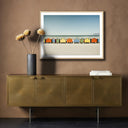 Coastal Muizenberg Huts by Coy Aune - 40X30 White Oak