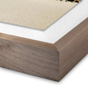 Coastal Muizenberg Huts by Coy Aune - 32X24 Rustic Walnut