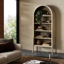 Aveline Tolle Bookcase - Rustic White Solid